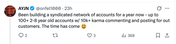 100 purchased reddit accounts 2x